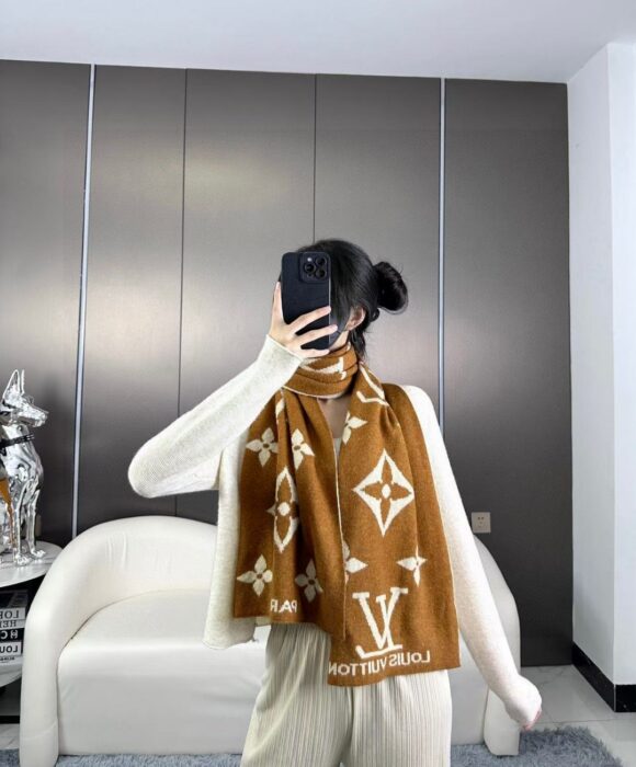 루이비통 빈티지 모노그램 캐시미어 스카프 브라운 레플리카 미러급 SA급 S급 고퀄리티 최상급 하이엔드 [남성여성공용] 2