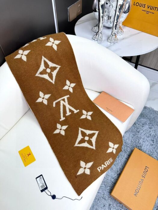 루이비통 빈티지 모노그램 캐시미어 스카프 브라운 레플리카 미러급 SA급 S급 고퀄리티 최상급 하이엔드 [남성여성공용] 4