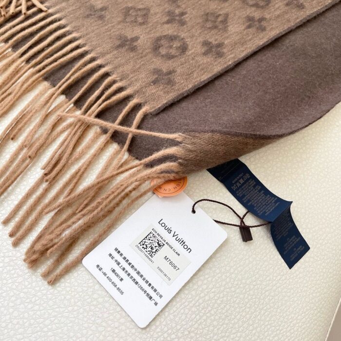 루이비통 캐시미어 모노그램 태슬 스카프 브라운 레플리카 미러급 SA급 S급 고퀄리티 최상급 하이엔드 [남성여성공용] 7