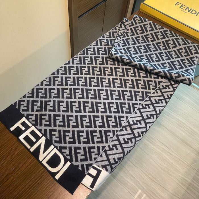 펜디 올 오버 FF로고 모노그램 스카프 블랙 레플리카 미러급 SA급 S급 고퀄리티 최상급 하이엔드 [남성여성공용] 3
