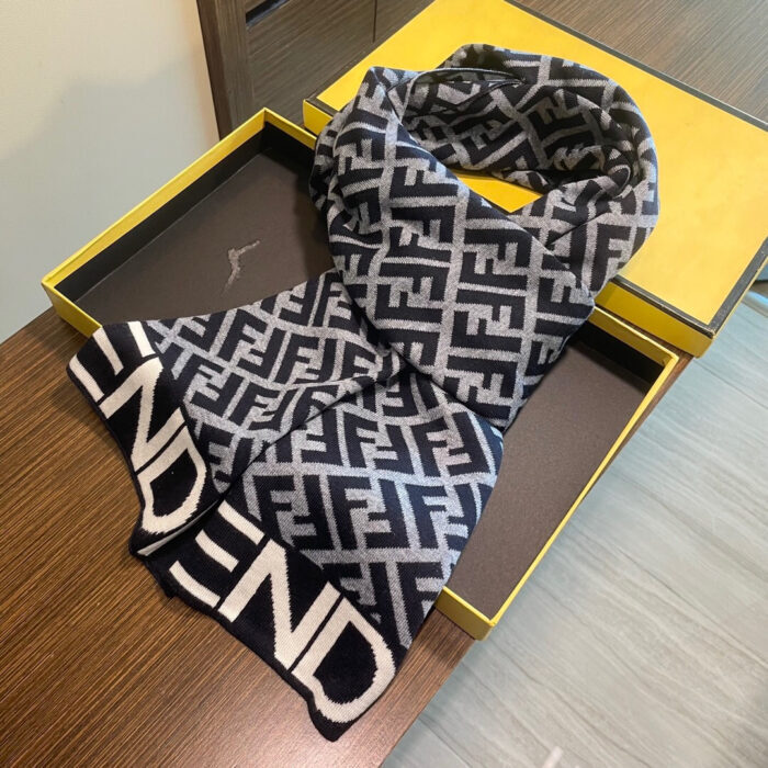 펜디 올 오버 FF로고 모노그램 스카프 블랙 레플리카 미러급 SA급 S급 고퀄리티 최상급 하이엔드 [남성여성공용] 5