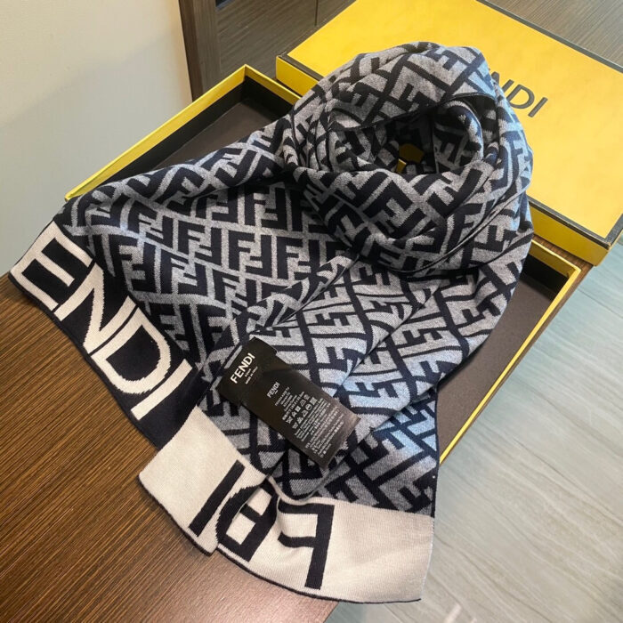 펜디 올 오버 FF로고 모노그램 스카프 블랙 레플리카 미러급 SA급 S급 고퀄리티 최상급 하이엔드 [남성여성공용] 6