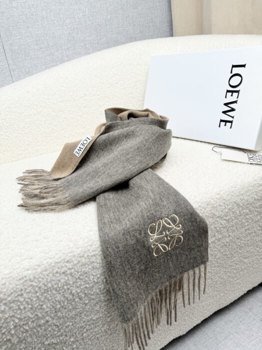 로에베 베이직 로고 태슬 스카프 다크 베이지 캐시미어 50% 양털 50% 레플리카 미러급 SA급 S급 고퀄리티 최상급 하이엔드 [남성여성공용] 8