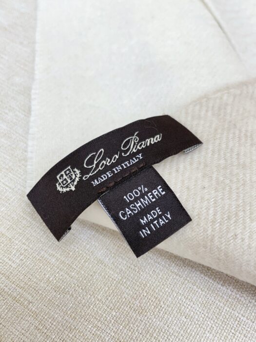 로로피아나 자수 태슬 스카프 아이보리 캐시미어 100% 레플리카 미러급 SA급 S급 고퀄리티 최상급 하이엔드 [남성여성공용] 7