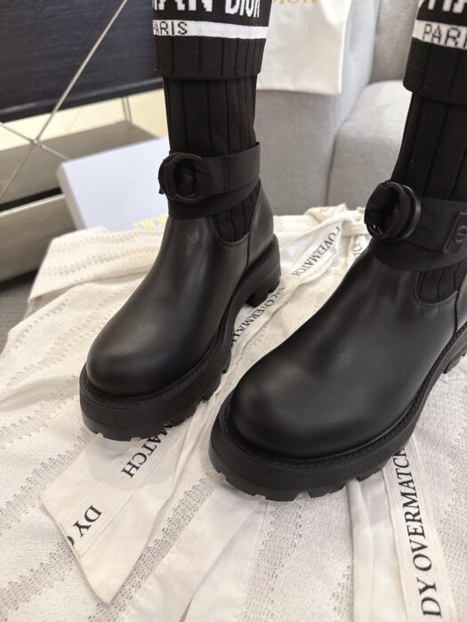 디올 D-메이저 앵클 부츠 카프스킨 앤 테크니컬 니트 블랙 레플리카 미러급 SA급 S급 고퀄리티 최상급 하이엔드 신발 [여성] 7