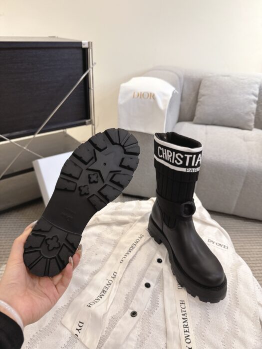 디올 D-메이저 앵클 부츠 카프스킨 앤 테크니컬 니트 블랙 레플리카 미러급 SA급 S급 고퀄리티 최상급 하이엔드 신발 [여성] 6