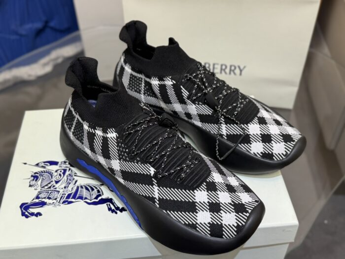 버버리 체크 니트 넵튠 스니커즈 샌드 블랙 남성용 레플리카 미러급 SA급 S급 고퀄리티 최상급 하이엔드 신발 [남성] 2