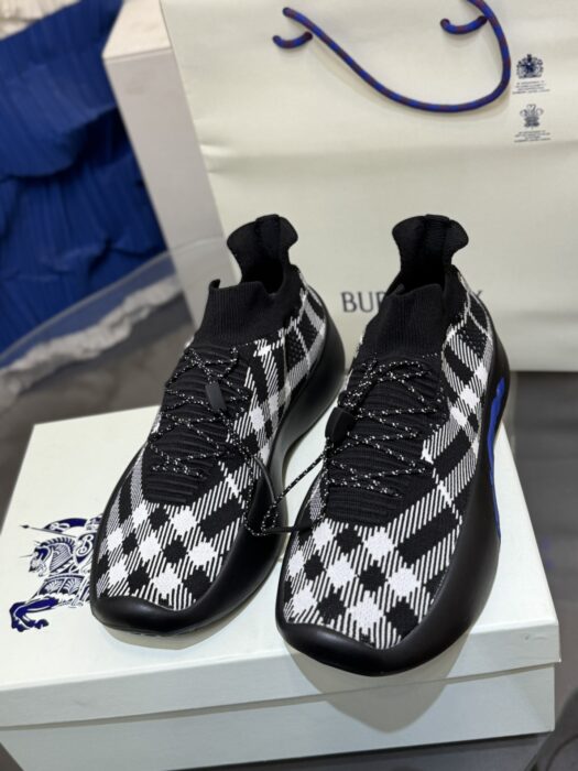 버버리 체크 니트 넵튠 스니커즈 샌드 블랙 남성용 레플리카 미러급 SA급 S급 고퀄리티 최상급 하이엔드 신발 [남성] 4