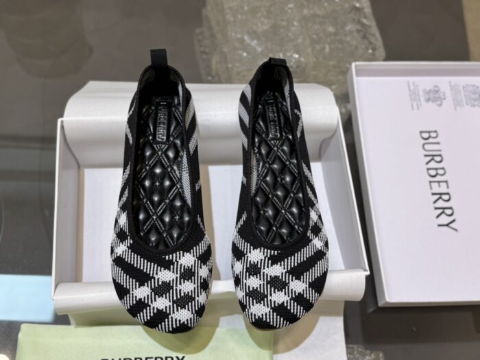 버버리 체크 베이비 발레리나 플랫슈즈 블랙 레플리카 미러급 SA급 S급 고퀄리티 최상급 하이엔드 신발 [여성] 3