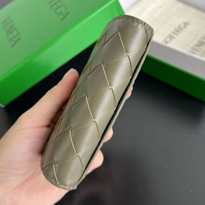 보테가베네타 인트레치아토 명함 케이스 배색 올리브 블루 667141 레플리카 미러급 SA급 S급 고퀄리티 최상급 하이엔드 지갑 [남성여성공용] 5