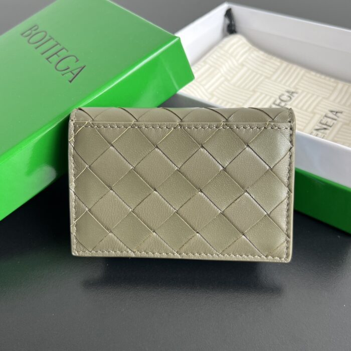 보테가베네타 인트레치아토 명함 케이스 배색 올리브 블루 667141 레플리카 미러급 SA급 S급 고퀄리티 최상급 하이엔드 지갑 [남성여성공용] 2