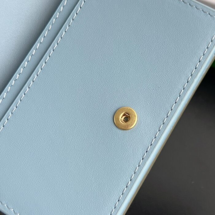 보테가베네타 인트레치아토 명함 케이스 배색 올리브 블루 667141 레플리카 미러급 SA급 S급 고퀄리티 최상급 하이엔드 지갑 [남성여성공용] 7