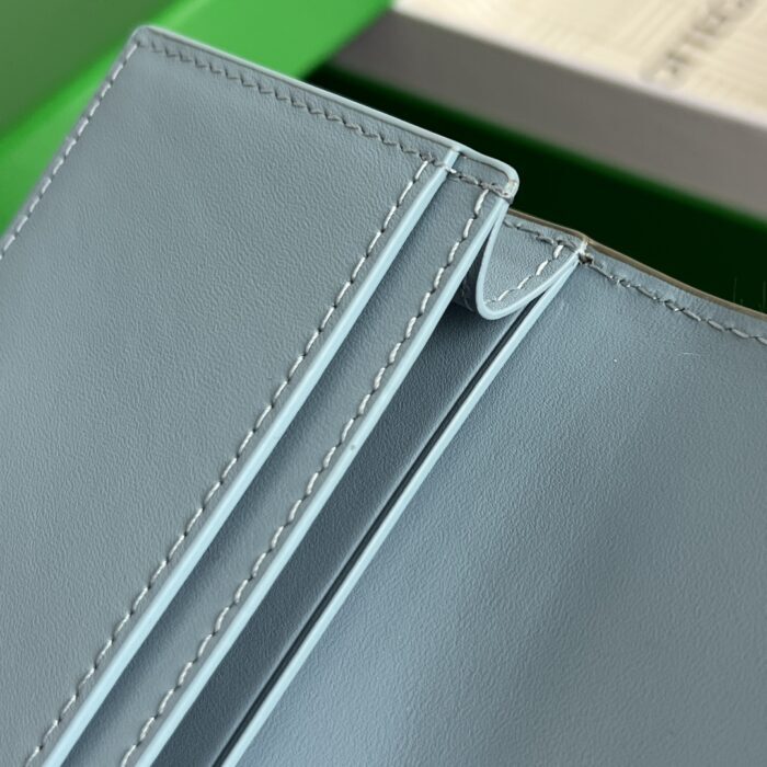 보테가베네타 인트레치아토 명함 케이스 배색 올리브 블루 667141 레플리카 미러급 SA급 S급 고퀄리티 최상급 하이엔드 지갑 [남성여성공용] 8