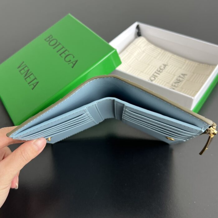 보테가베네타 인트레치아토 반지갑 749940 배색 올리브 블루 레플리카 미러급 SA급 S급 고퀄리티 최상급 하이엔드 지갑 [남성여성공용] 3