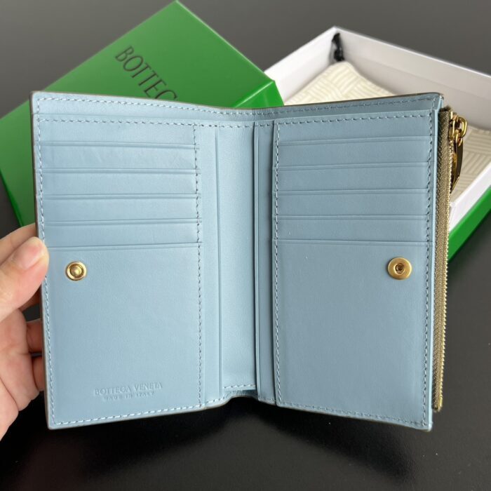 보테가베네타 인트레치아토 반지갑 749940 배색 올리브 블루 레플리카 미러급 SA급 S급 고퀄리티 최상급 하이엔드 지갑 [남성여성공용] 2