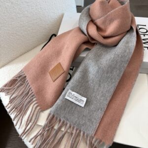 로에베 패치 로고 양색 스카프 핑크 그레이 레플리카 미러급 SA급 S급 고퀄리티 최상급 하이엔드 악세사리 [남성여성공용]