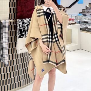 버버리 블루 승마 자수 체크 케이프 베이지 레플리카 미러급 SA급 S급 고퀄리티 최상급 하이엔드 악세사리 [여성]