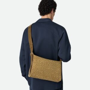 보테가베네타 인트레치아토 트라이베카 탑 핸들 백 836016 스웨이드 올리브 [남성여성공용]