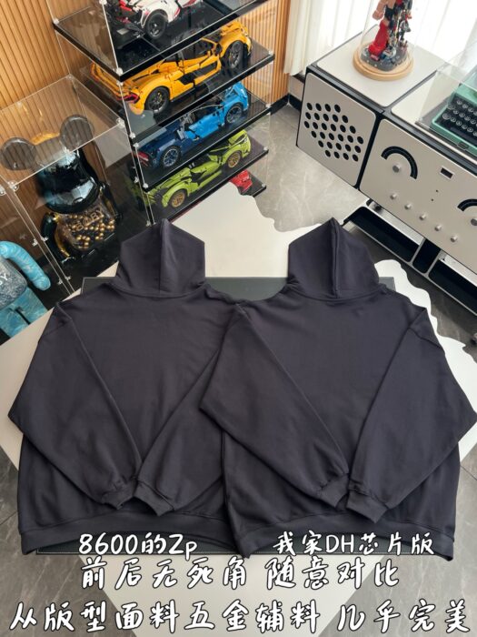 발렌시아가 하트 와이파 후드티 블랙 레플리카 미러급 SA급 S급 고퀄리티 하이엔드 최상급 의류 [남성여성공용] 4