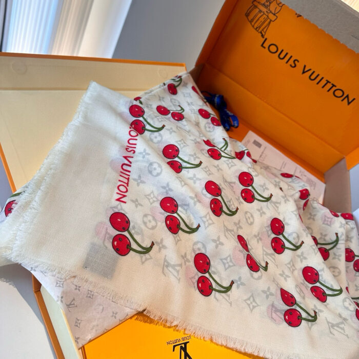 루이비통 X TM 세리즈 모노그램 태슬 스퀘어 스카프 아이보리 레플리카 미러급 SA급 S급 고퀄리티 최상급 하이엔드 [여성] 7