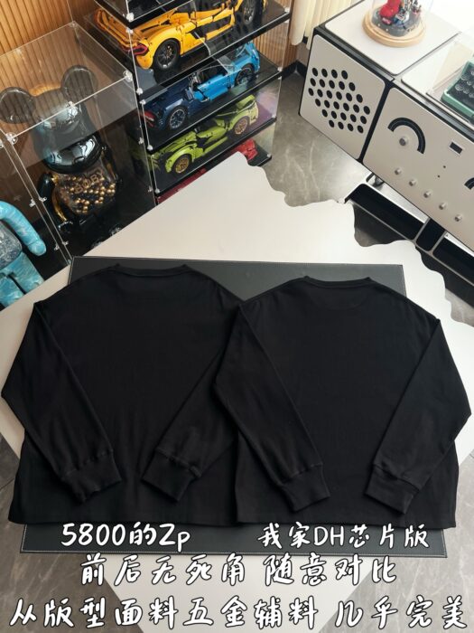 로에베 로고 자수 긴팔티 블랙 레플리카 미러급 SA급 S급 고퀄리티 하이엔드 최상급 의류 [남성여성공용] 4