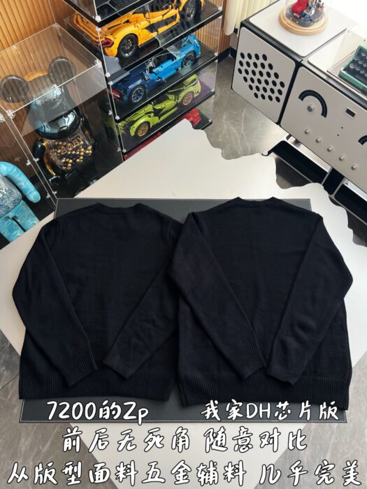 로에베 스몰 로고 자수 니트 블랙 레플리카 미러급 SA급 S급 고퀄리티 하이엔드 최상급 의류 [남성여성공용] 4