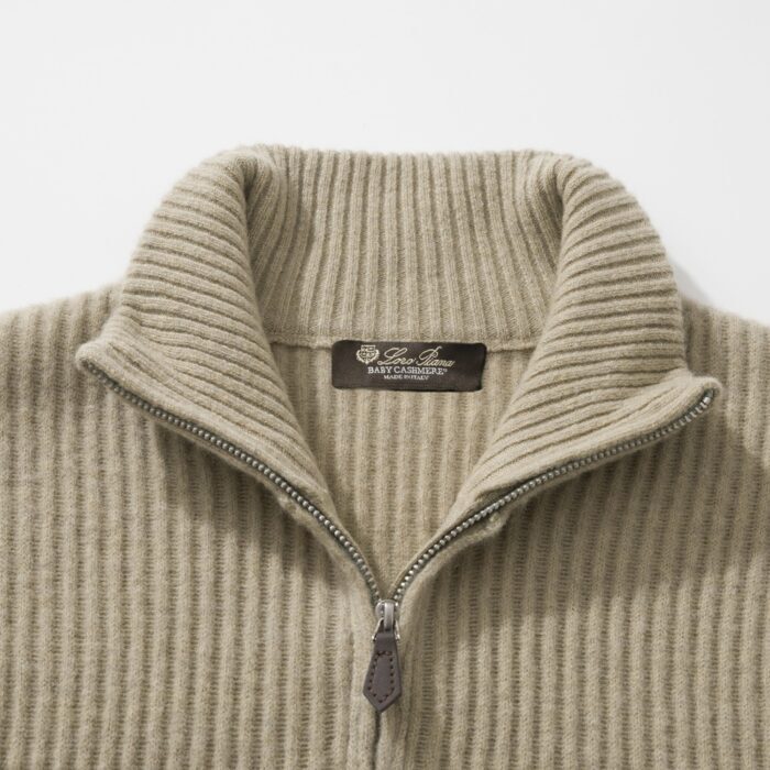 로로피아나 Plane 트리 양털 반지퍼 니트 베이지 레플리카 미러급 SA급 S급 고퀄리티 하이엔드 최상급 의류 [남성] 5