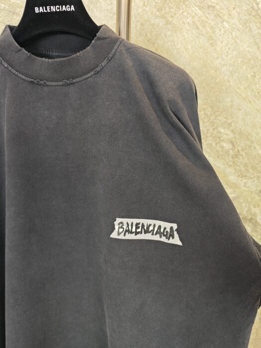 발렌시아가 마스킹 테이프 긴팔티 차콜 레플리카 미러급 SA급 S급 고퀄리티 하이엔드 최상급 의류 [남성] 8