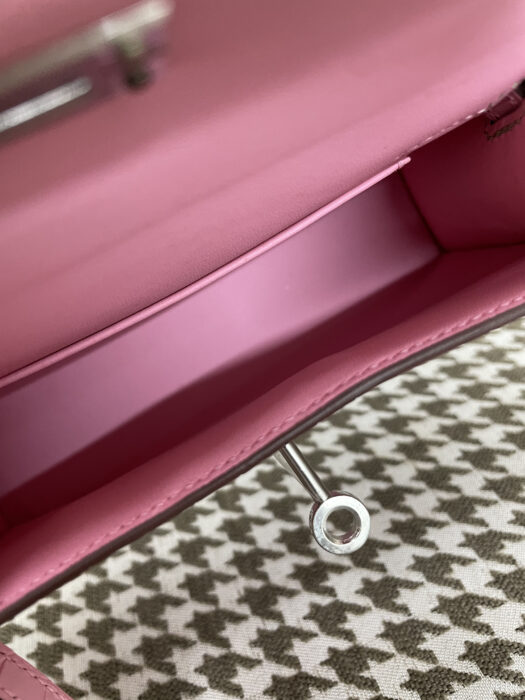 에르메스 켈리 19 은장 악어가죽 mz 배색 핑크 민트 레플리카 미러급 SA급 S급 고퀄리티 최상급 하이엔드 가방 [여성] 3