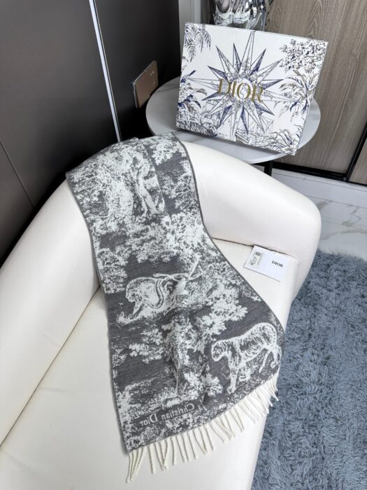 디올 트왈 드 주이 소바쥬 스카프 그레이 캐시미어 울 레플리카 미러급 SA급 S급 고퀄리티 최상급 하이엔드 [남성여성공용] 7