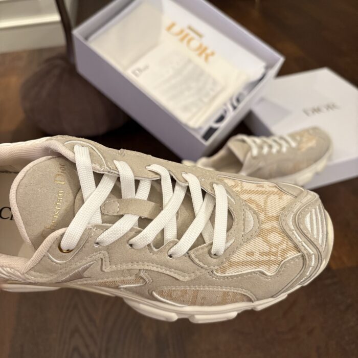 디올 vibe 바이브 이음 배색 스니커즈 운동화 다크 베이지 레플리카 미러급 SA급 S급 고퀄리티 최상급 하이엔드 신발 [여성] 9