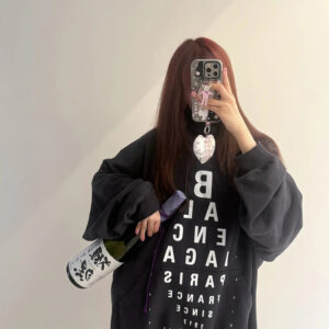 발렌시아가 모노그램 자모 프린트 후드티 블랙 레플리카 미러급 SA급 S급 고퀄리티 하이엔드 최상급 의류 [남성여성공용]