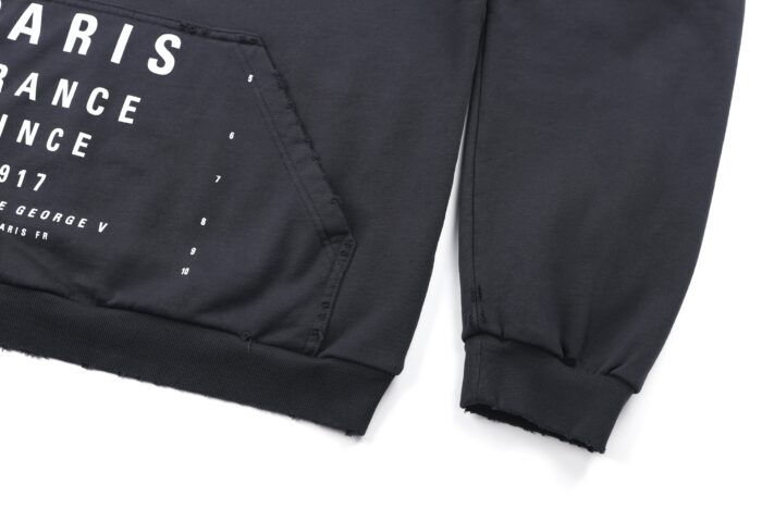 발렌시아가 모노그램 자모 프린트 후드티 블랙 레플리카 미러급 SA급 S급 고퀄리티 하이엔드 최상급 의류 [남성여성공용] 17