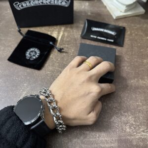 크롬하츠 빈티지 큰 버클 각인 체인 팔찌 레플리카 미러급 SA급 S급 고퀄리티 최상급 하이엔드 악세사리 [남성]