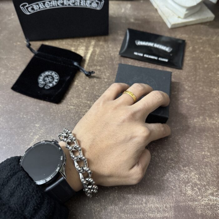 크롬하츠 빈티지 큰 버클 각인 체인 팔찌 레플리카 미러급 SA급 S급 고퀄리티 최상급 하이엔드 악세사리 [남성]