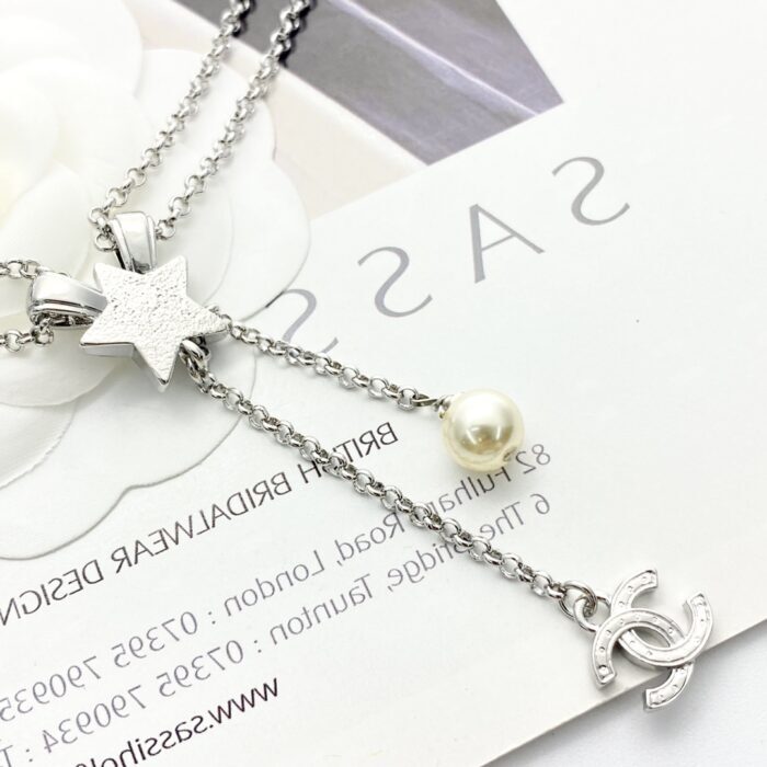 샤넬 별 이중 체인 태슬 목걸이 실버 레플리카 미러급 SA급 S급 고퀄리티 최상급 하이엔드 악세사리 [여성] 5