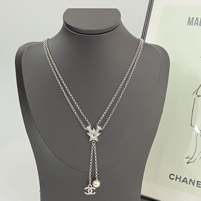 샤넬 별 이중 체인 태슬 목걸이 실버 레플리카 미러급 SA급 S급 고퀄리티 최상급 하이엔드 악세사리 [여성]