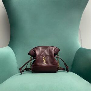 생로랑 램스킨 소재 JAMIE 미니 숄더 파우치 와인 859174 레플리카 미러급 SA급 S급 고퀄리티 최상급 하이엔드 가방 [여성]