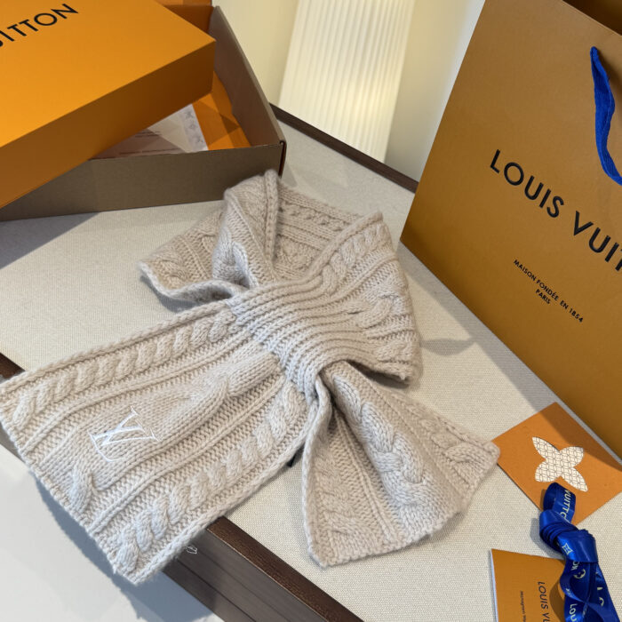 루이비통 온리 LV 미니 케이블 스카프 베이지 M96754 양털100% 레플리카 미러급 SA급 S급 고퀄리티 최상급 하이엔드 악세사리 [남성여성공용] 3