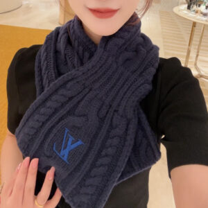 루이비통 온리 LV 미니 케이블 스카프 네이비 M96755 양털100% 레플리카 미러급 SA급 S급 고퀄리티 최상급 하이엔드 악세사리 [남성여성공용]