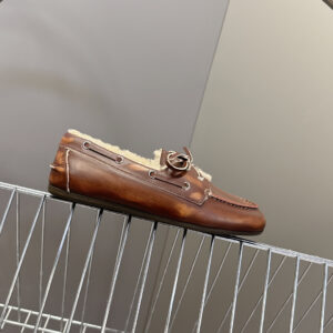 미우미우 빈티지 털 레더 로퍼 브라운 레플리카 미러급 SA급 S급 고퀄리티 최상급 하이엔드 신발 [여성]