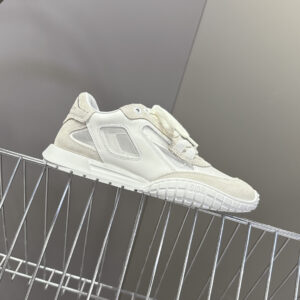 디올 테크 스니커즈 카프스킨 스웨이드 카프스킨 앤 트랜스패런트 메쉬 화이트 라이트 베이지 레플리카 미러급 SA급 S급 고퀄리티 최상급 하이엔드 신발 [남성여성공용]