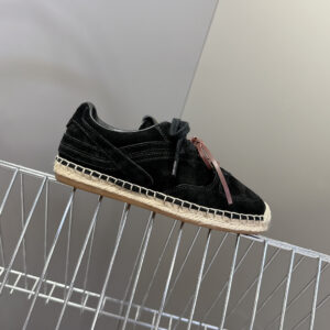 미우미우 캐쥬얼 스웨이드 스니커즈 블랙 레플리카 미러급 SA급 S급 고퀄리티 최상급 하이엔드 신발 [여성]