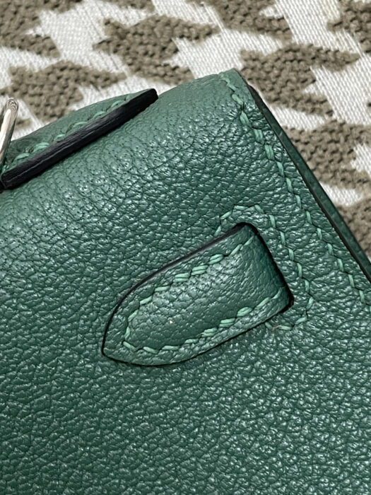 에르메스 켈리 19 은장 다크 그린 산양가죽 레플리카 미러급 SA급 S급 고퀄리티 최상급 하이엔드 가방 [여성] 9