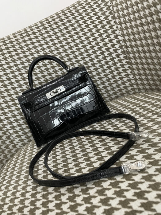 에르메스 켈리 19 은장 악어가죽 mz 유광택 블랙 레플리카 미러급 SA급 S급 고퀄리티 최상급 하이엔드 가방 [여성]