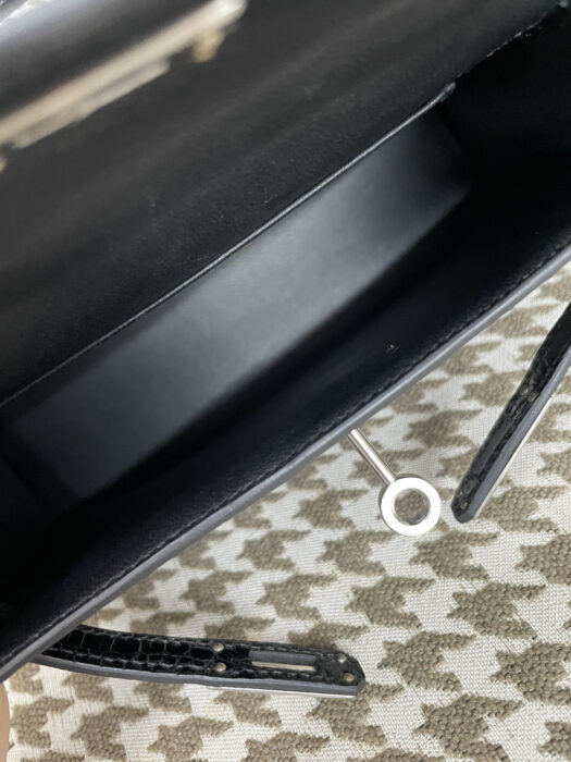 에르메스 켈리 19 은장 악어가죽 mz 유광택 블랙 레플리카 미러급 SA급 S급 고퀄리티 최상급 하이엔드 가방 [여성] 3