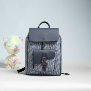 디올 새들 백팩 플랩 디올 오블리크 자카드 앤 그레인드 카프스킨 블루 레플리카 미러급 SA급 S급 고퀄리티 최상급 하이엔드 가방 [남성여성공용]