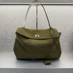 발렌시아가 로데오 핸드백 미디움 카키 스웨이드 실버 장식 레플리카 미러급 SA급 S급 고퀄리티 최상급 하이엔드 가방 [여성]