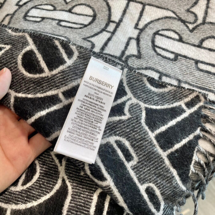 버버리 올 오버 TB 캐시미어 스카프 그레이 레플리카 미러급 SA급 S급 고퀄리티 최상급 하이엔드 [남성여성공용] 9