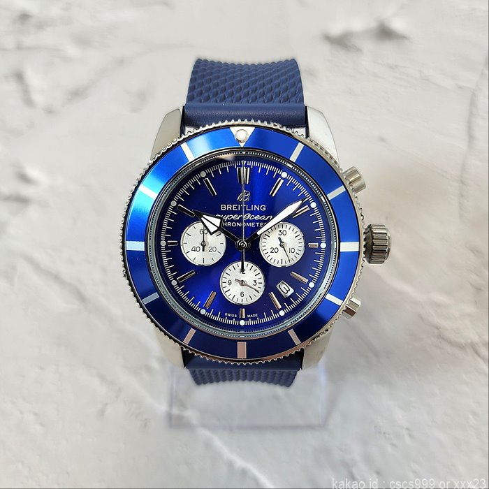 브라이틀링 슈퍼오션 헤리티지 블루다이얼레플리카 미러급 SA급 S급 고퀄리티 시계[남성] 5
